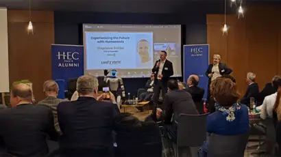 IA humanoïdes HEC Alumni House Insights – conférence 2026 avec Stephane Bohbot et robots Unitree