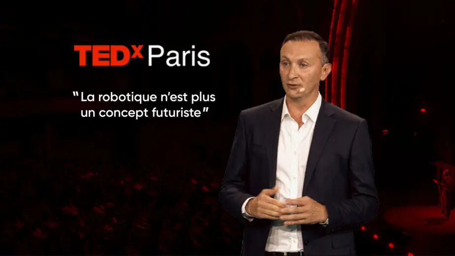 Intervention TEDxParis robotique intelligente IA – Innov8 Group au Grand Rex