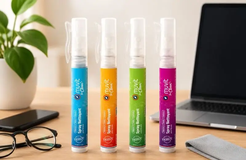 Gamme de spray nettoyant fabriqué en France certifié Origine France Garantie et Ecocert.